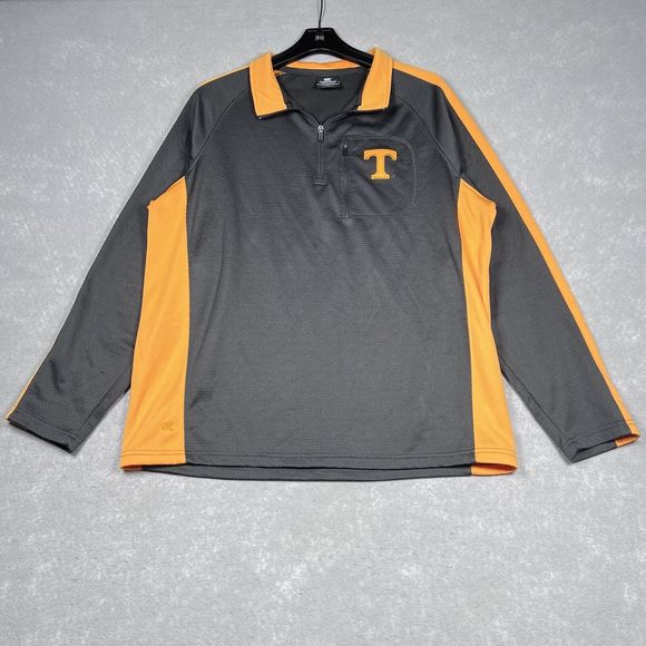 Tennessee Volunteers Colosseum Sweatshirt Men’s Large Gray 1/4 zip Pullover - Picture 1 of 13